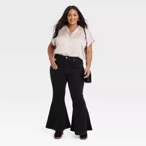 🆕👖Women's High-Rise Flare Jeans - Ava & Viv Black 22